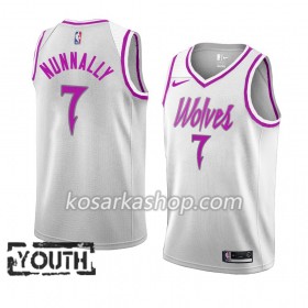 Dres Minnesota Timberwolves James Nunnally 7 Nike 2018-19 Bijela Swingman - Dječji